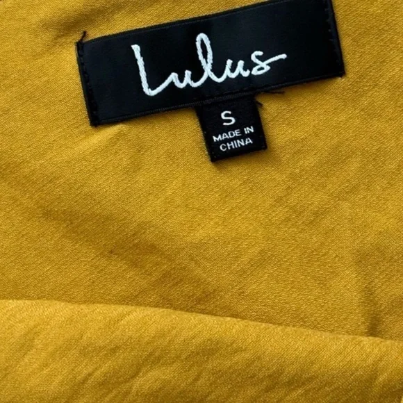 Lulu's Mustard Button-Up Midi Dress - Picture 4 of 8